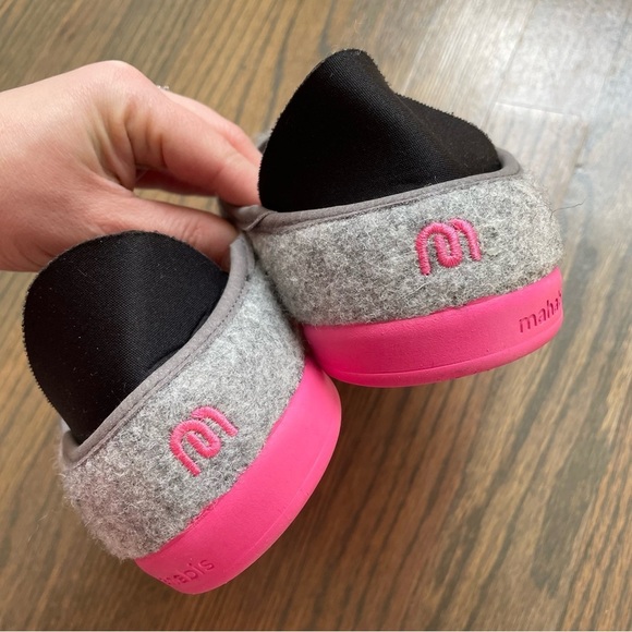 mahabis Classic Larvik Light Grey Grey Wool Slipper - Picture 10 of 12